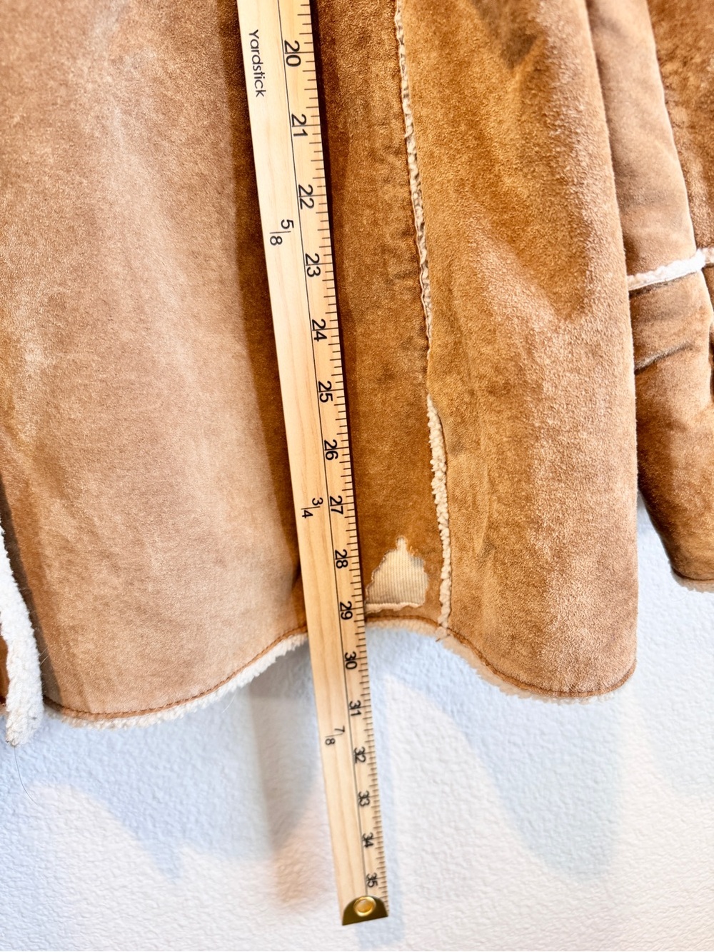 St. John’s Bay Vintage Washable Suede Jacket Petite XL Sherpa Western Ranch H99 - Picture 8 of 11